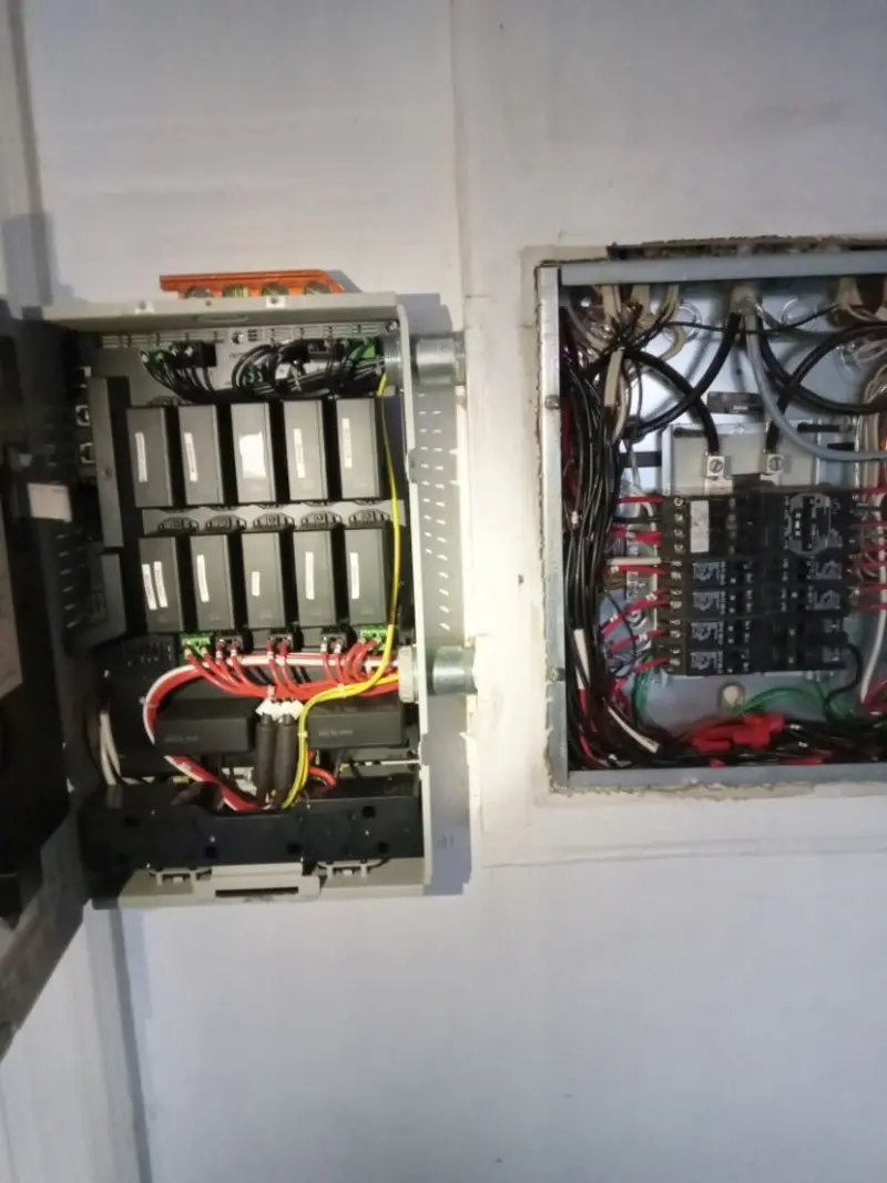 Electrical panel upgrade completed for Security Camera Wiring in Waupaca